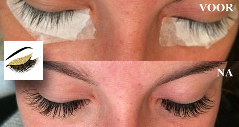 Eyelash Extensions Before and after